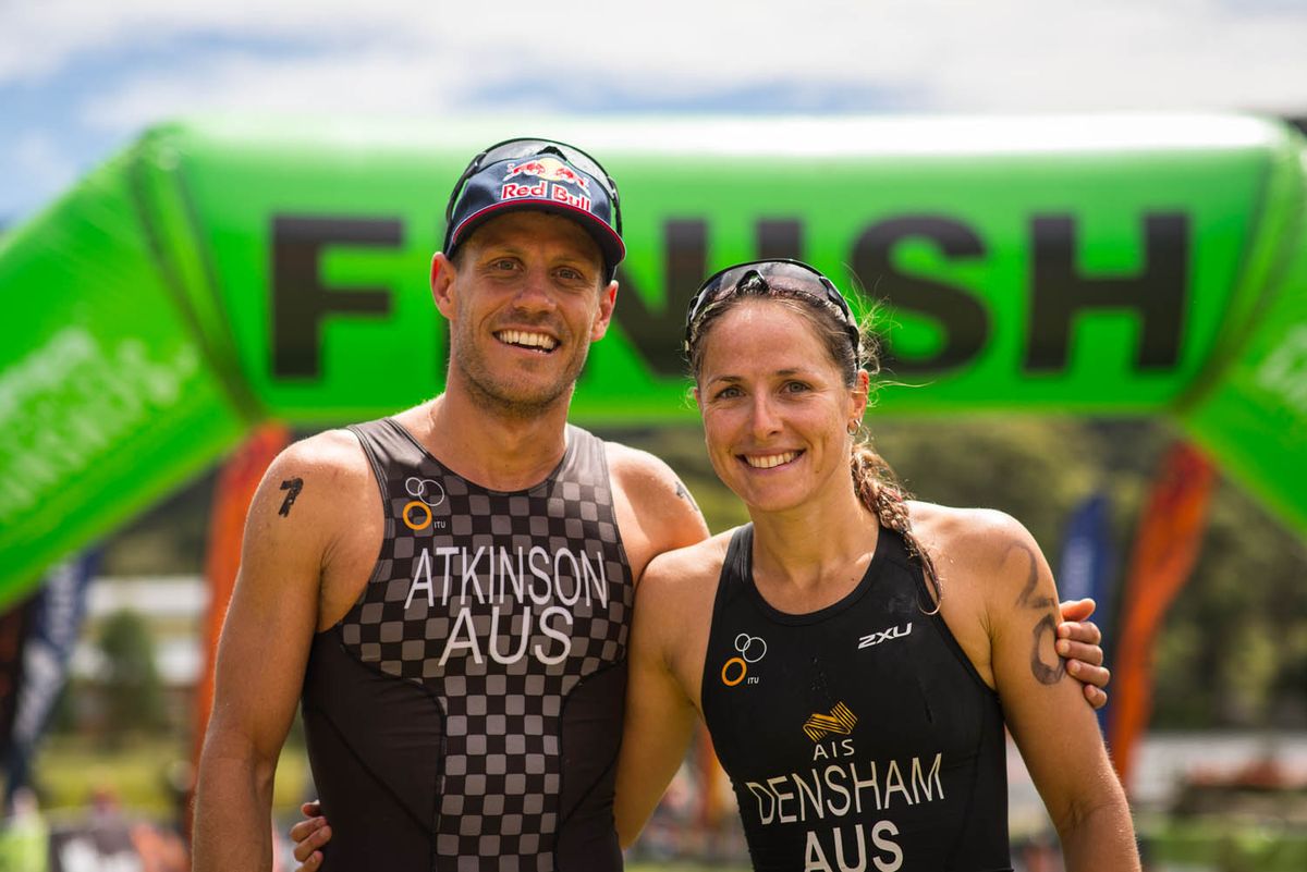 Australian Olympians Courtney Atkinson and Erin Densham claim Oceania Cross Tri Champs