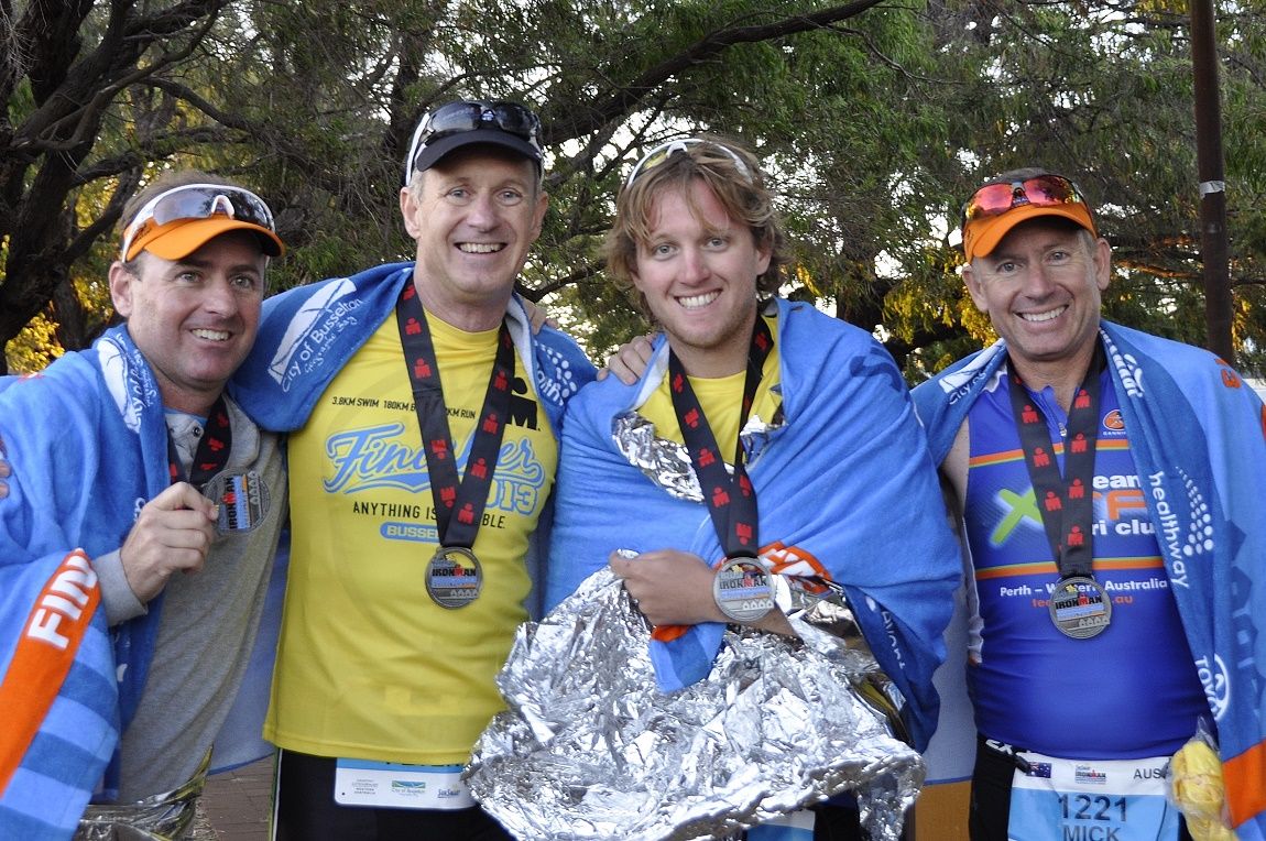 Peter, Michael, Troy and Luke Nesbitt racing Ironman Cairns