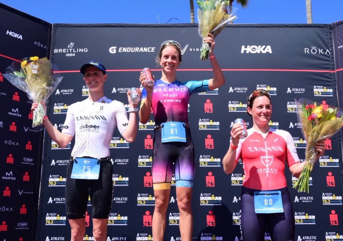 Tamara Jewett Claims Victory at  Ironman 70.3 Oceanside in Dramatic Fashion