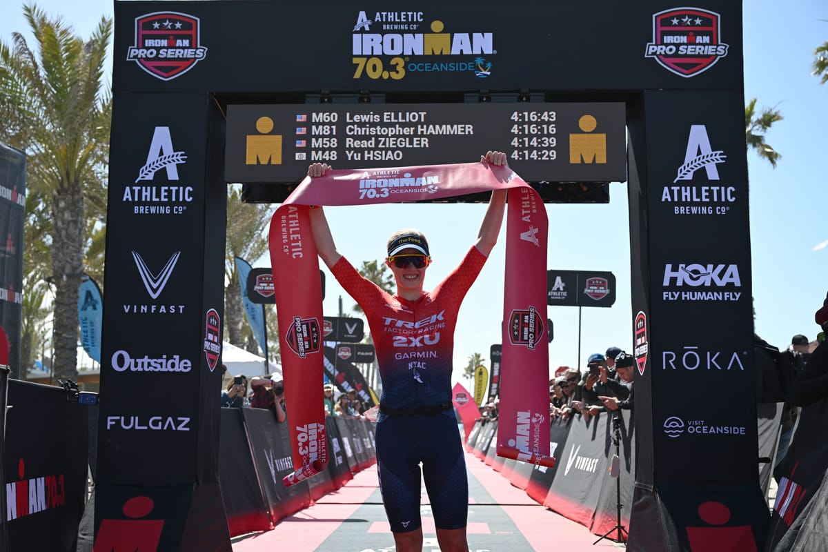 Knibb a Sanders zvítězili v napínavém úvodním závodě série Ironman 70.3 Oceanside Pro Series