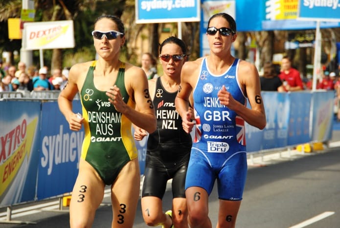 Erin Densham wins Dextro Energy Triathlon Sydney ITU Race