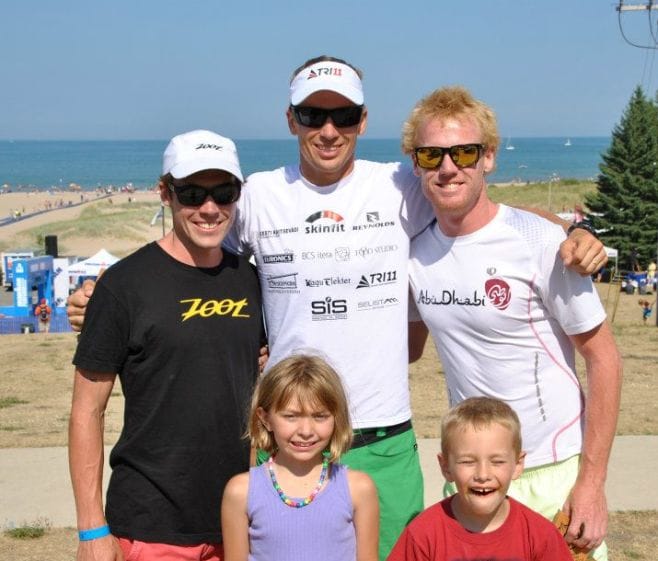 Paul Ambrose and Christie Sym Podium at Ironman 70.3 Racine