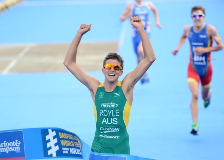 Australian ITU triathlete Aaron Royle in Spanish Hospital