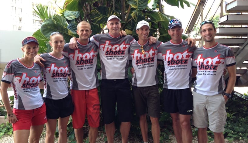 Shotz Sports Nutrition Kona swim and breakfast with Pete Jacobs