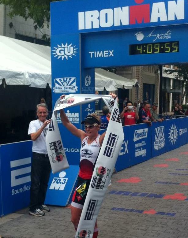 Melissa Hauschildt wins ESI Ironman 70.3 Augusta Triathlon