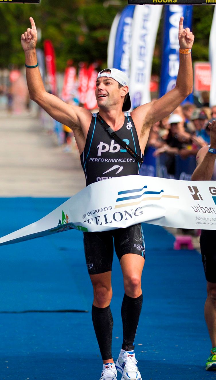 Christian Kemp makes it two from two in 2013 by winning the Urban Geelong Long Course triathlon