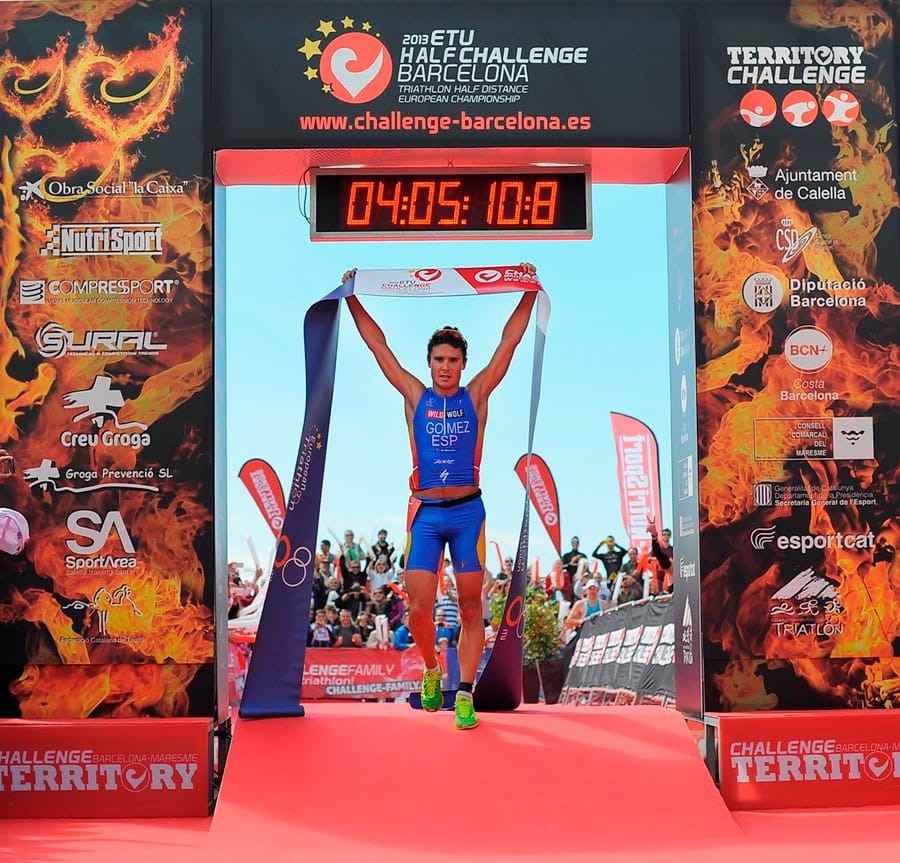 Golden debut for Javier Gomez Noya at Challenge Half Barcelona