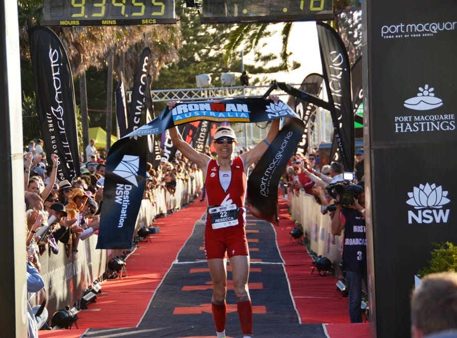 Rebecca Hoschke wins Ironman Australia 2013