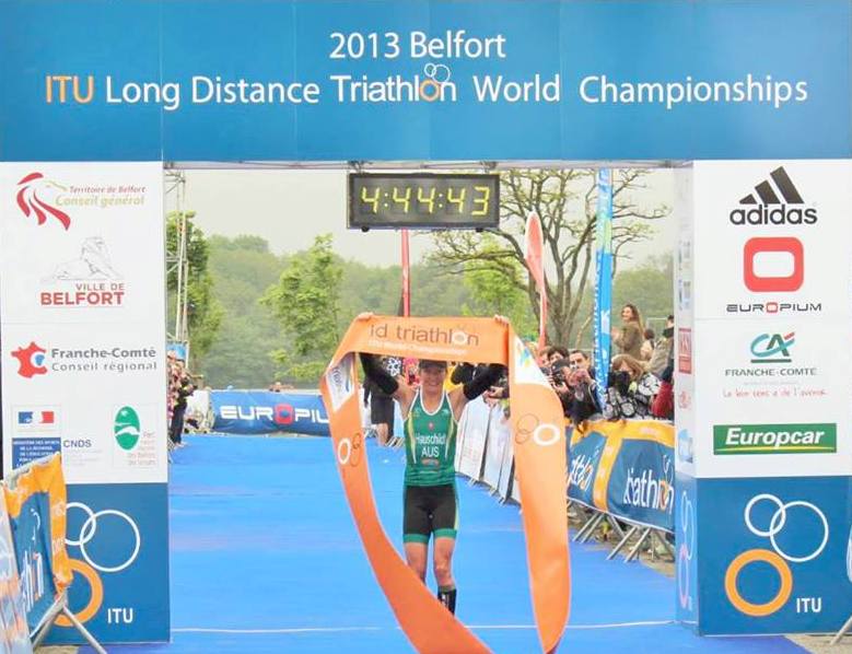 Melissa Hauschildt storms home to win the 2013 ITU Long Distance World Championship in France