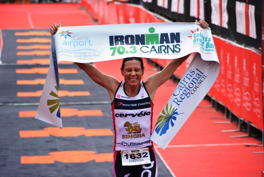 Samantha Warriner wins Ironman 70.3 Cairns 2013