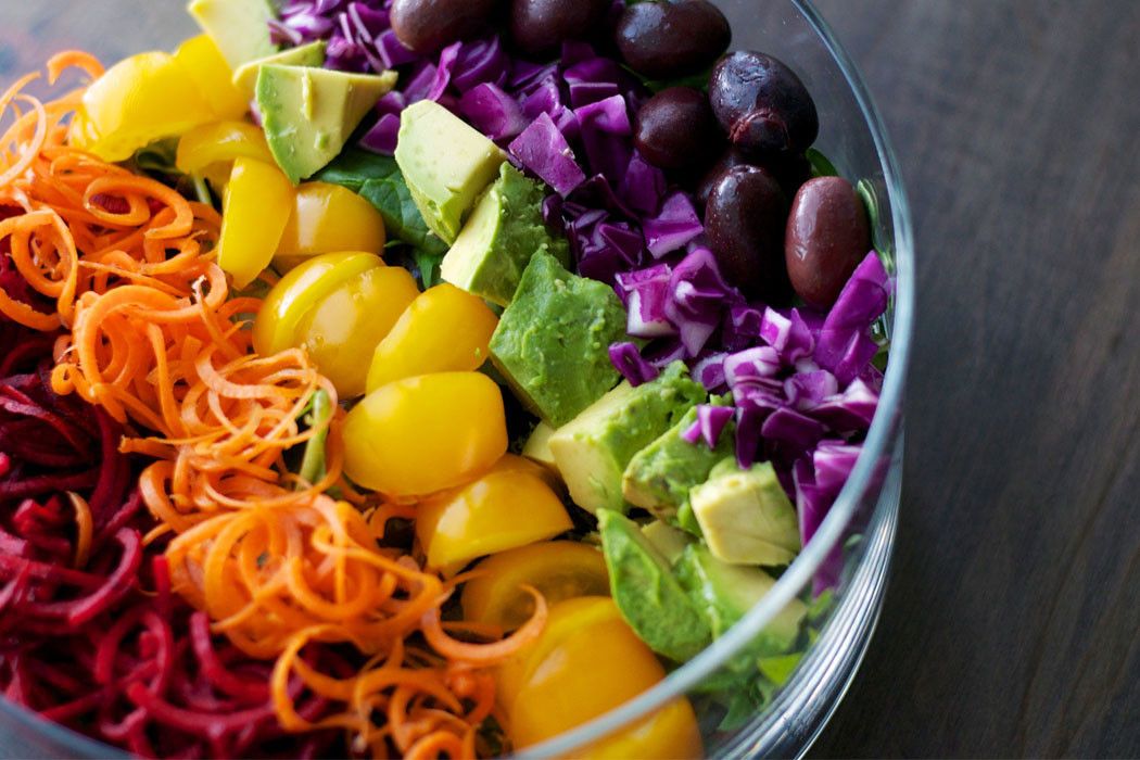 Wholesome Rainbow Salad for Busy Athletes