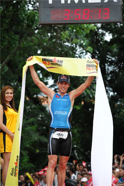 Courtney Atkinson and Caroline Steffen win Ironman 70.3 Philippines 2013