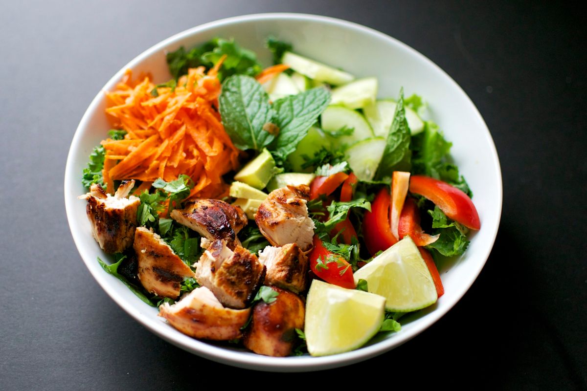 Wholesome Chicken Salad with Thai dressing