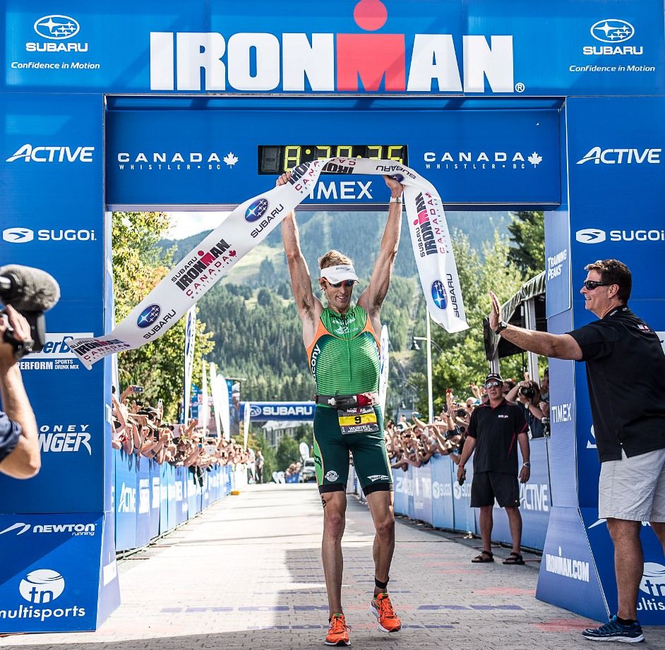 Trevor Wurtele and Uli Bromme both come-from-behind to capture inaugural Ironman titles at Subaru Ironman Canada