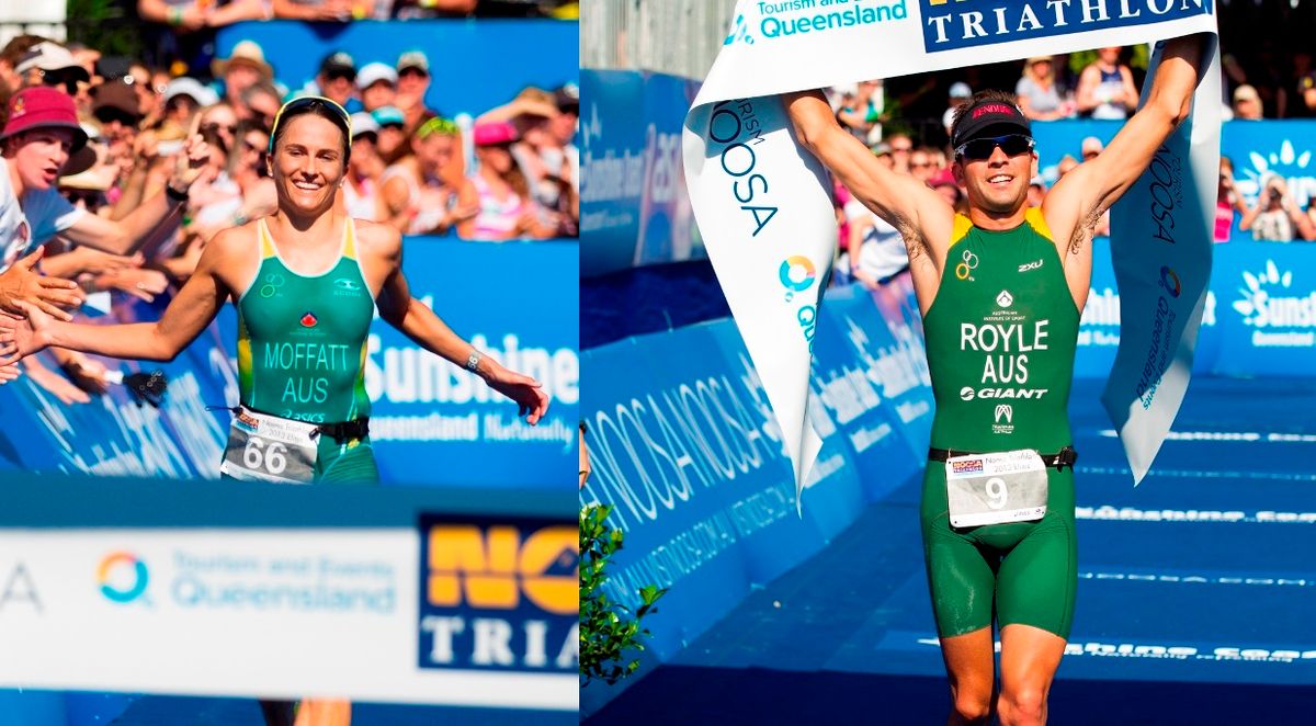 Aaron Royle and Emma Moffatt win 2013 Noosa Triathlon