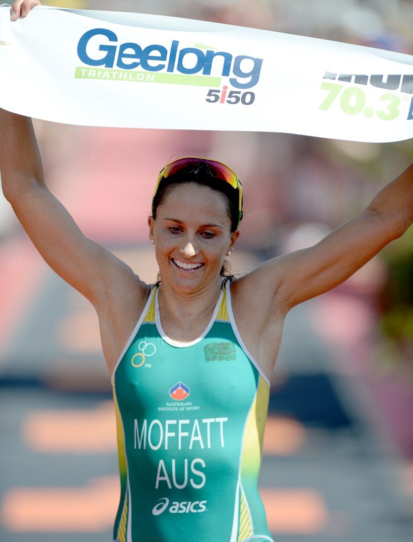 Emma Moffatt shows her class at Ironman 70.3 Geelong with a wire to wire win