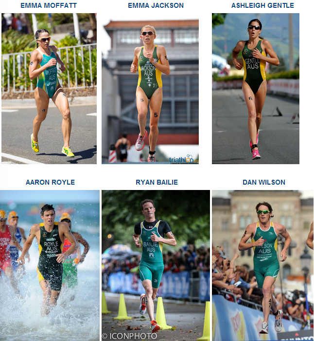 Australian Triathlon team named for the 2014 Commonwealth Games in Glasgow