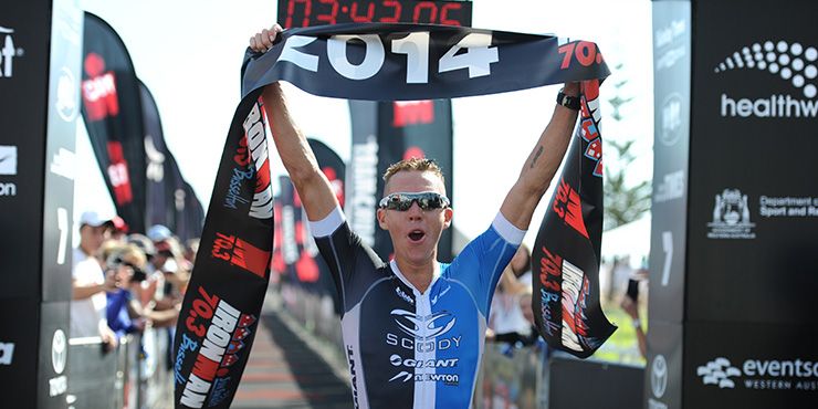 Tim Berkel and Kate Bevilaqua win Ironman 70.3 Busselton 2014