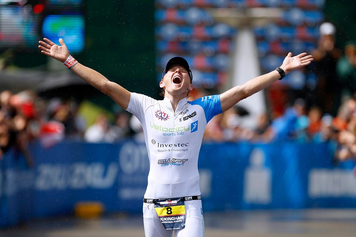 South Africa’s Kyle Buckingham and American Amber Ferreira win IRONMAN Lake Placid