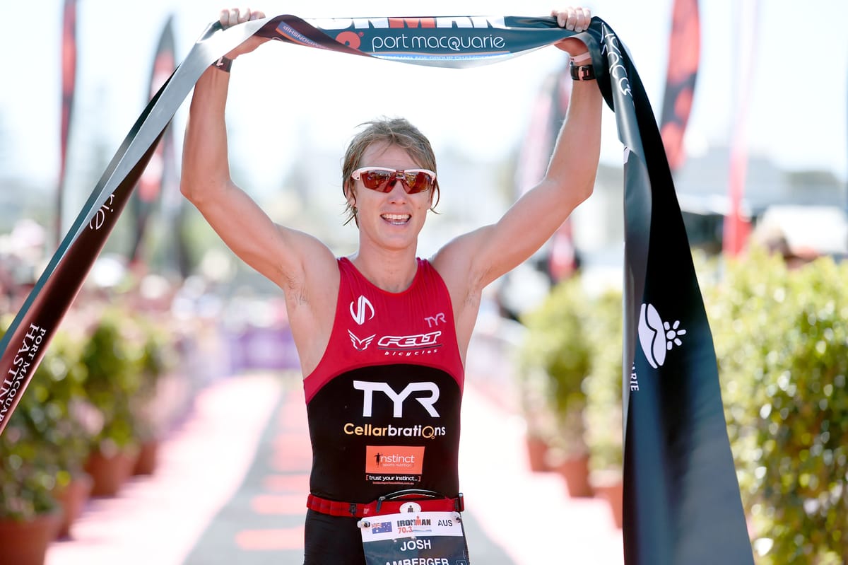 Josh Amberger and Radka Vodickova claim victory at Ironman 70.3 Port Macquarie