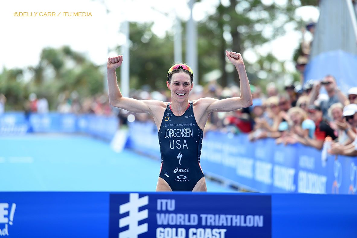 Gwen Jorgensen keeps winning streak alive at World Triathlon Series Gold Coast