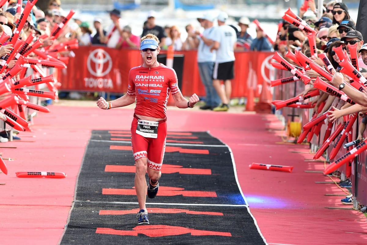 Paul Amborse and Michelle Bremer win Toyota Ironman Australia 2015