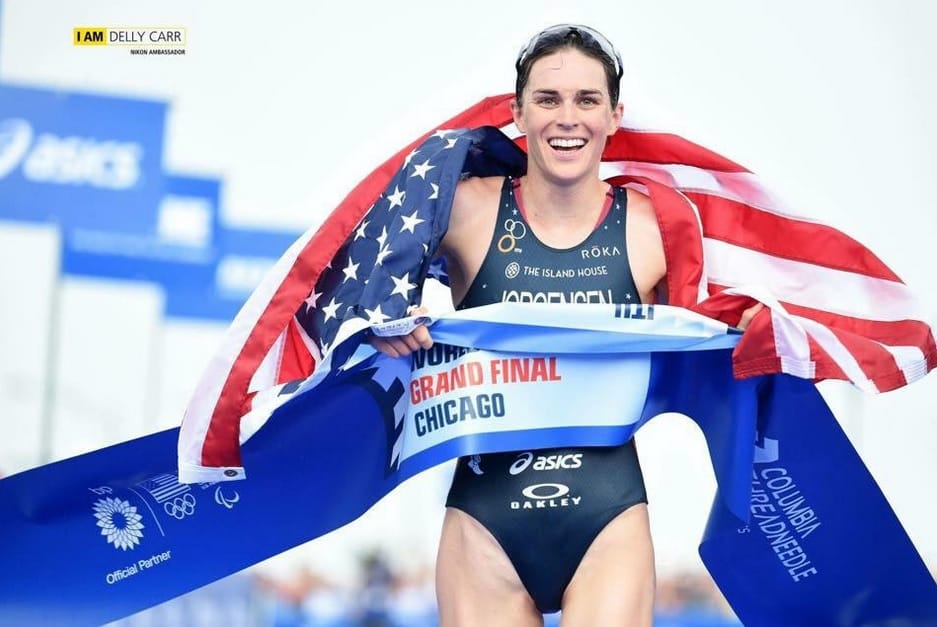 Gwen Jorgensen retains reign as triathlon World Champion on home soil at ITU World Triathlon Grand Final Chicago