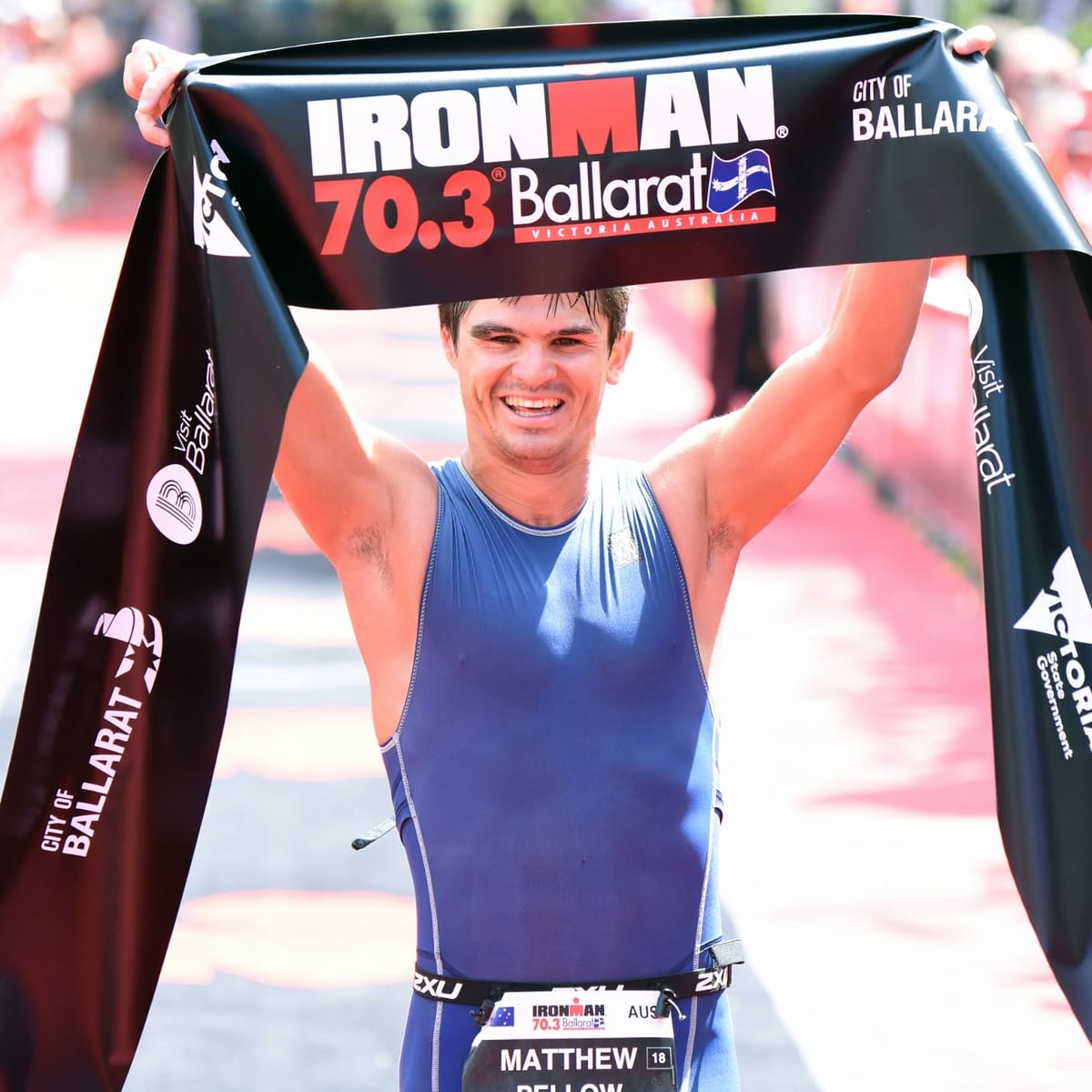 Matthew Pellow and Annabel Luxford strike gold at IRONMAN 70.3 Ballarat