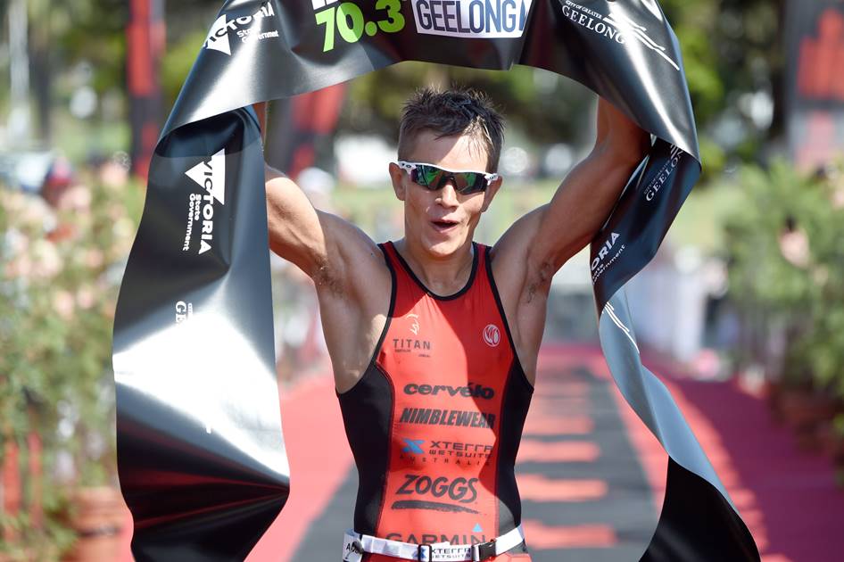Jake Montgomery Claims his first win Ironman 70.3 win in Geelong