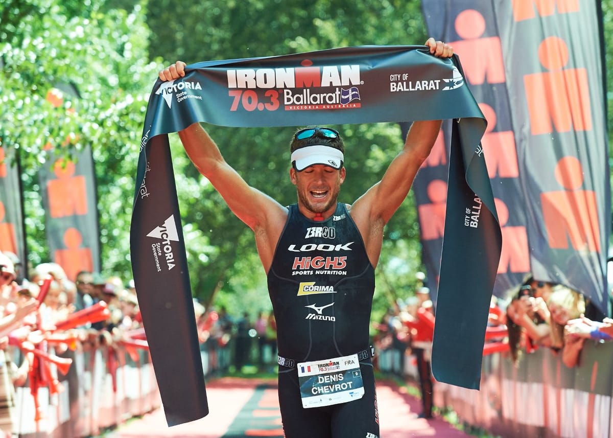 Denis Chevrot and Annabel Luxford win Ironman 70.3 Ballarat