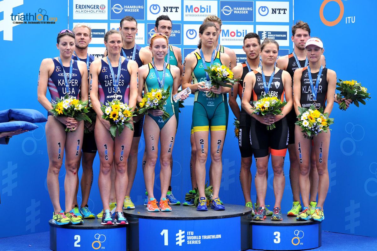 Australia claims first-ever World Champion Mixed Relay Title