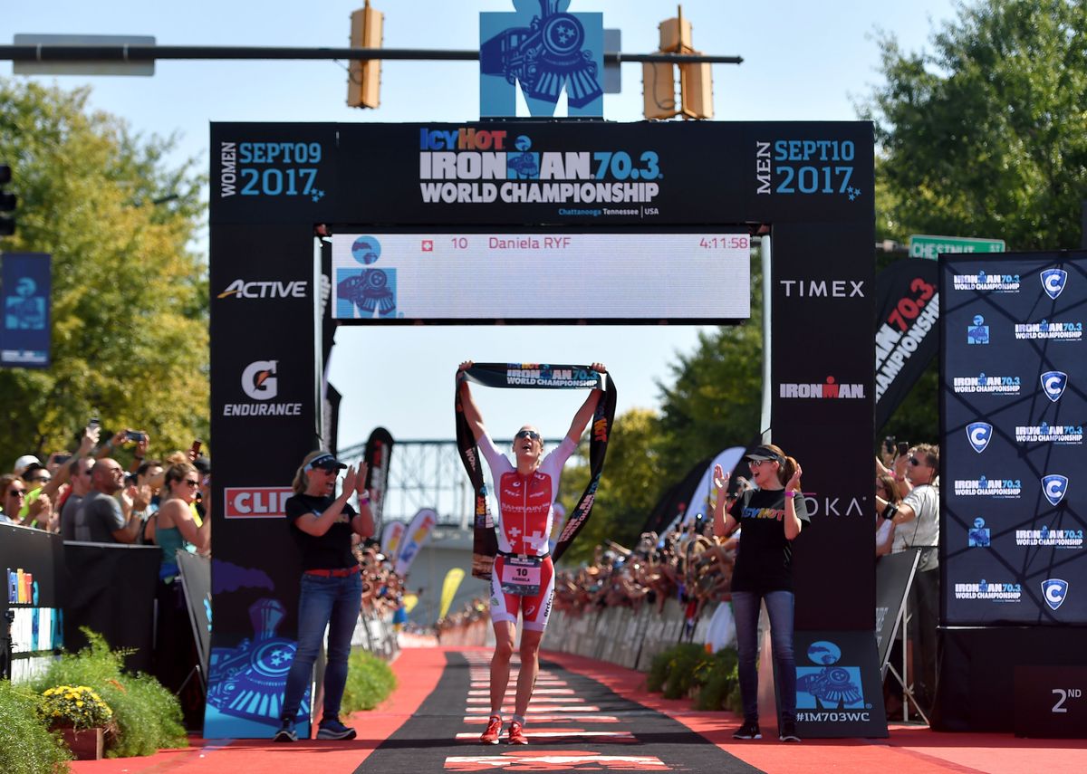 Daniela Ryf Claims Women’s Ironman 70.3 World Championship Title