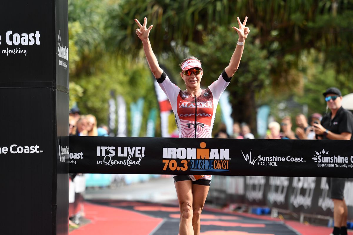 Caroline Steffen Three-peats and Tim Reed Repeats at Ironman 70.3 Sunshine Coast