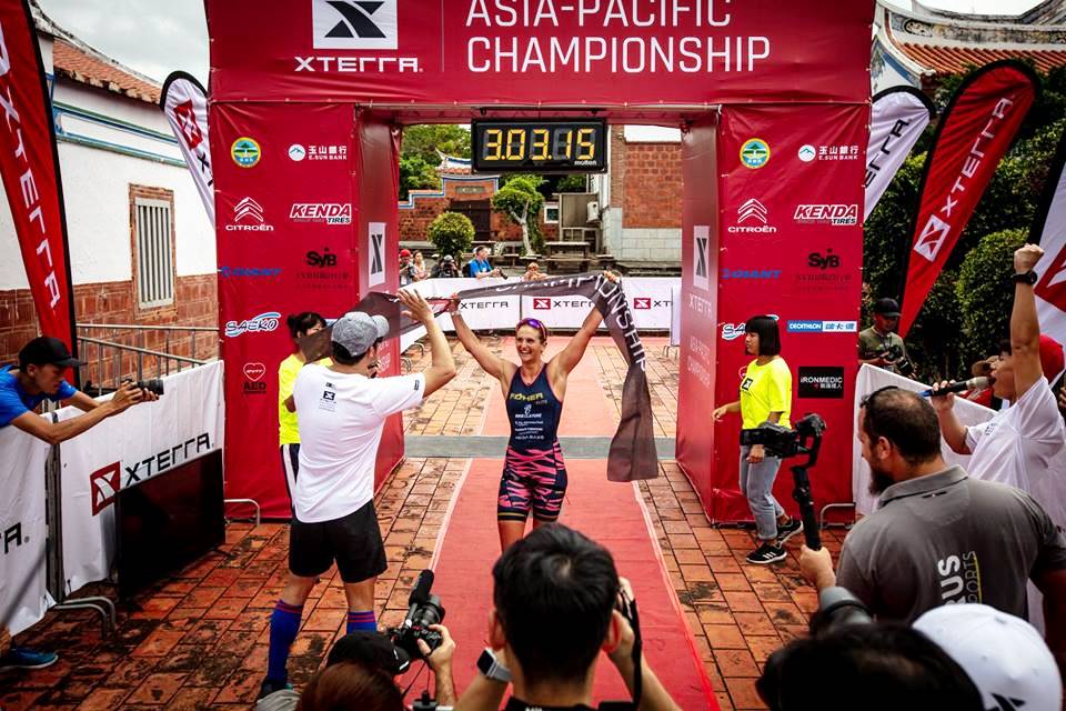 Young Aussie Penny Slater claims a huge win at Xterra Asia Pacific championships in Kenting Taiwan