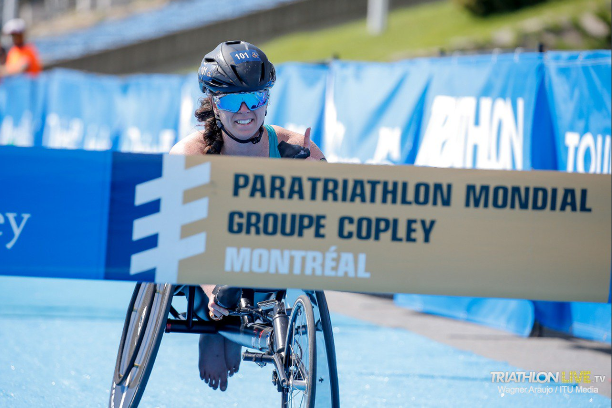 Emily Tapp Claims Her First World Paratriathlon Series in Montreal