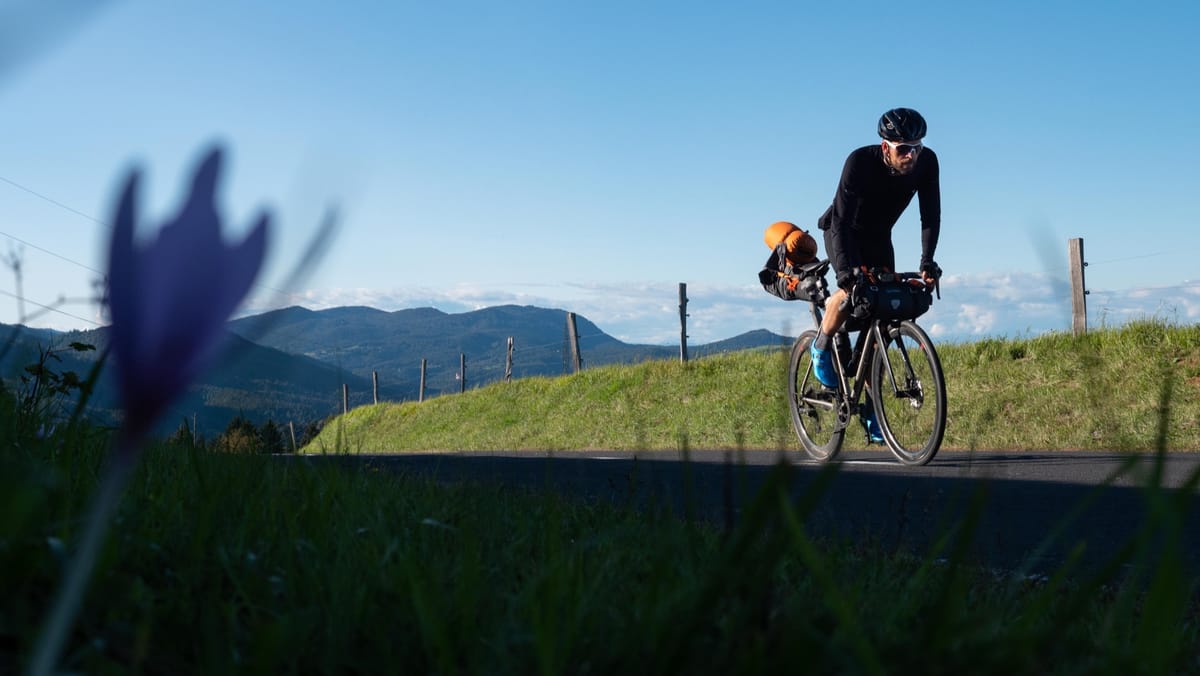 Jonas covers His first stage to Croatia by bicycle