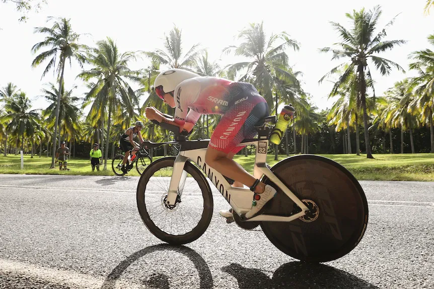 Mike Phillips and Sarah Crowley Take the Lead after Bike Course at Ironman Asia-Pacific Championship Post image
