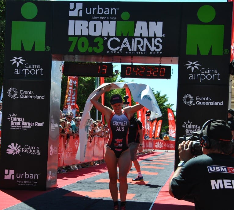 Sarah Crowley wins Urban Hotel Group Ironman 70.3 Cairns 2012 Post image