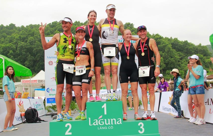 Massimo Cigana and Radka Vodickova win 2013 Laguna Lang Co Vietnam Airlines Triathlon Post image