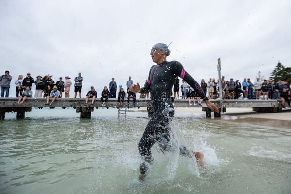 Racing underway at Ironman Western Australia