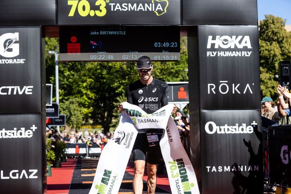 Storming to Victory: Jake Birtwhistle Conquers Ironman 70.3 Tasmania
