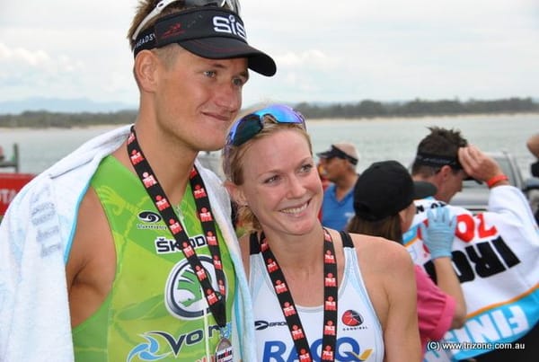 Clayton Fettell and Carrie Lester win Ironman 70.3 Port Macquarie