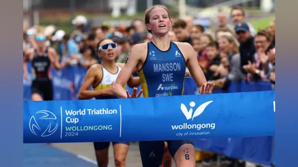 Tilda Mansson Wins in Thrilling Wollongong World Triathlon Cup