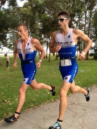 Dave Matthews and Bree Jones win Round One of the Trishave Sydney Triathlon Series