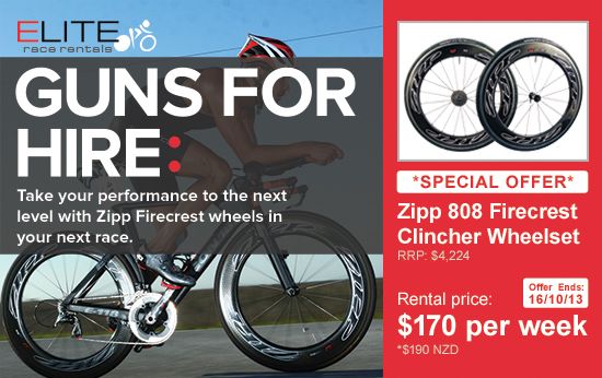 Win a set of Zipp Firecrest race wheels for your next race from Elite Race Rentals