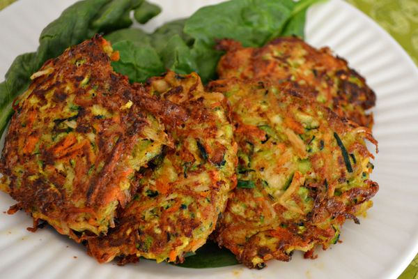 Raw food for the athlete: Zucchini fritters