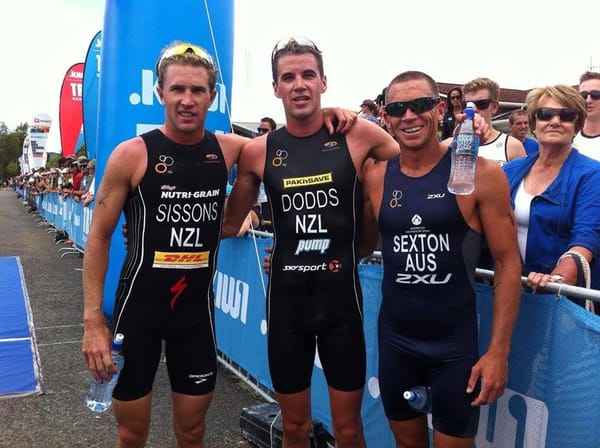 Ryan Sissons wins ITU Oceania Sprint Triathlon Championships in Kinloch, New Zealand