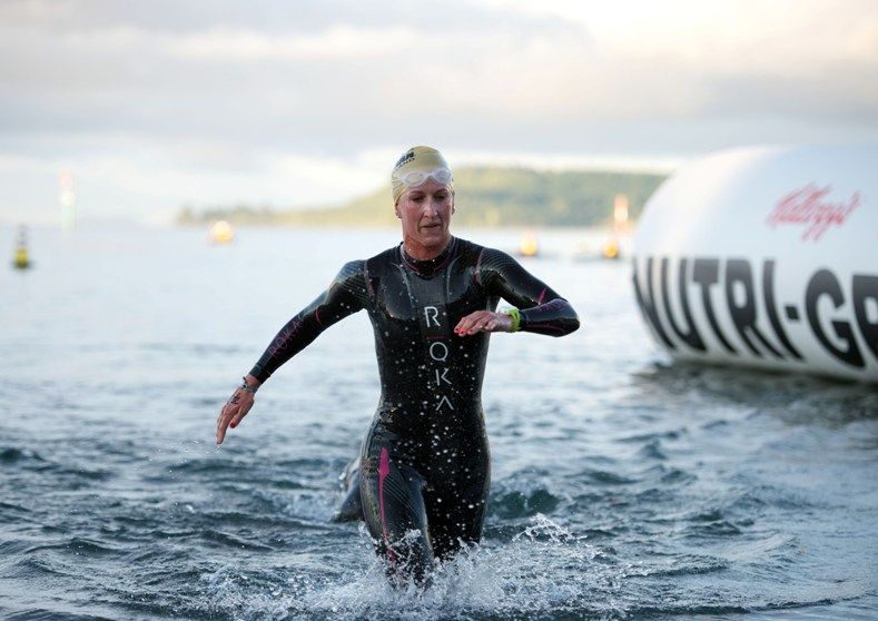 Meredith Kessler lead from start to finish but always had Gina Crawford right behind her - Credit: Daryl Carey