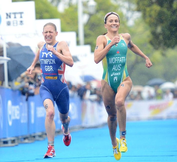 Emma smiled to the end. Credit: Delly Carr / triathlon.org