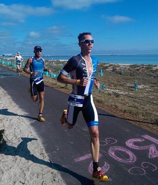 Tim broke the course record at Ironman 70.3 Busselton recently - Photo by Andy Tyack